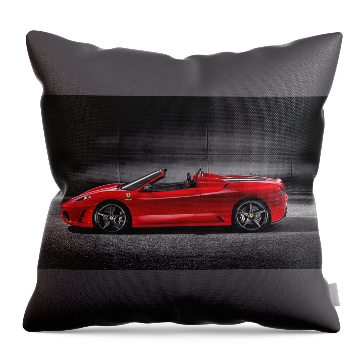 Ferrari Throw Pillow featuring the photograph Ferrari #1 by Jackie Russo