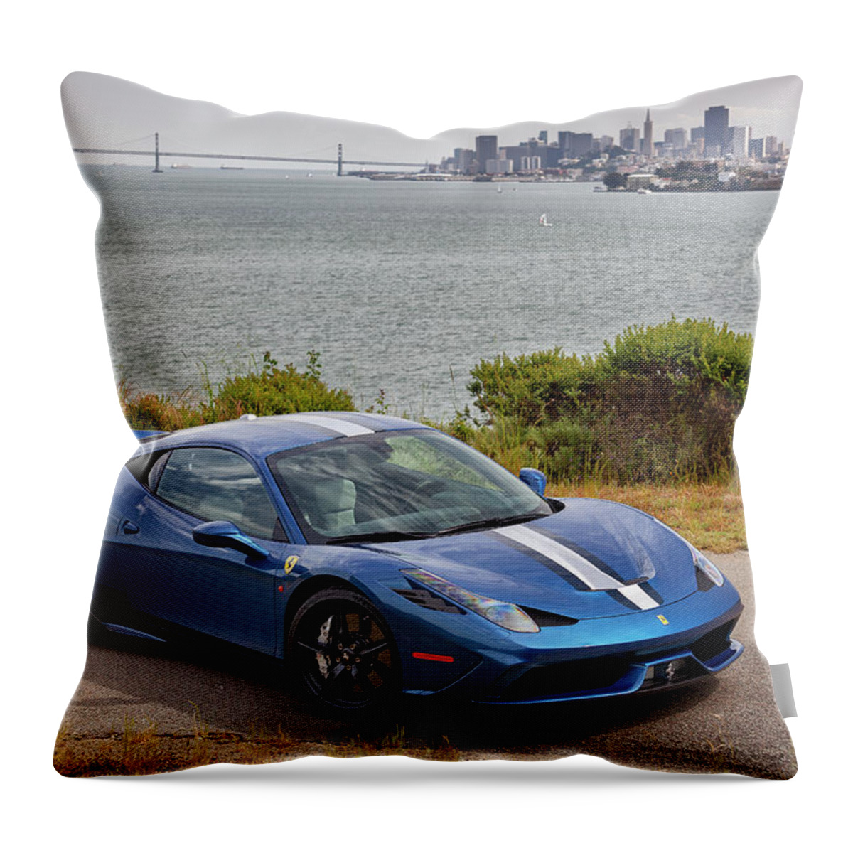F12 Throw Pillow featuring the photograph #Ferrari #Speciale #Print #1 by ItzKirb Photography