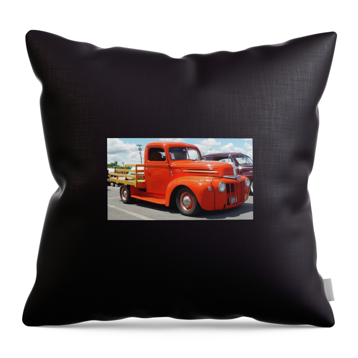 Ford Throw Pillow featuring the photograph Ford #1 by Mariel Mcmeeking