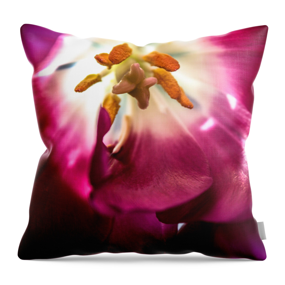 Tulip Throw Pillow featuring the photograph Forever #2 by Bobby Villapando