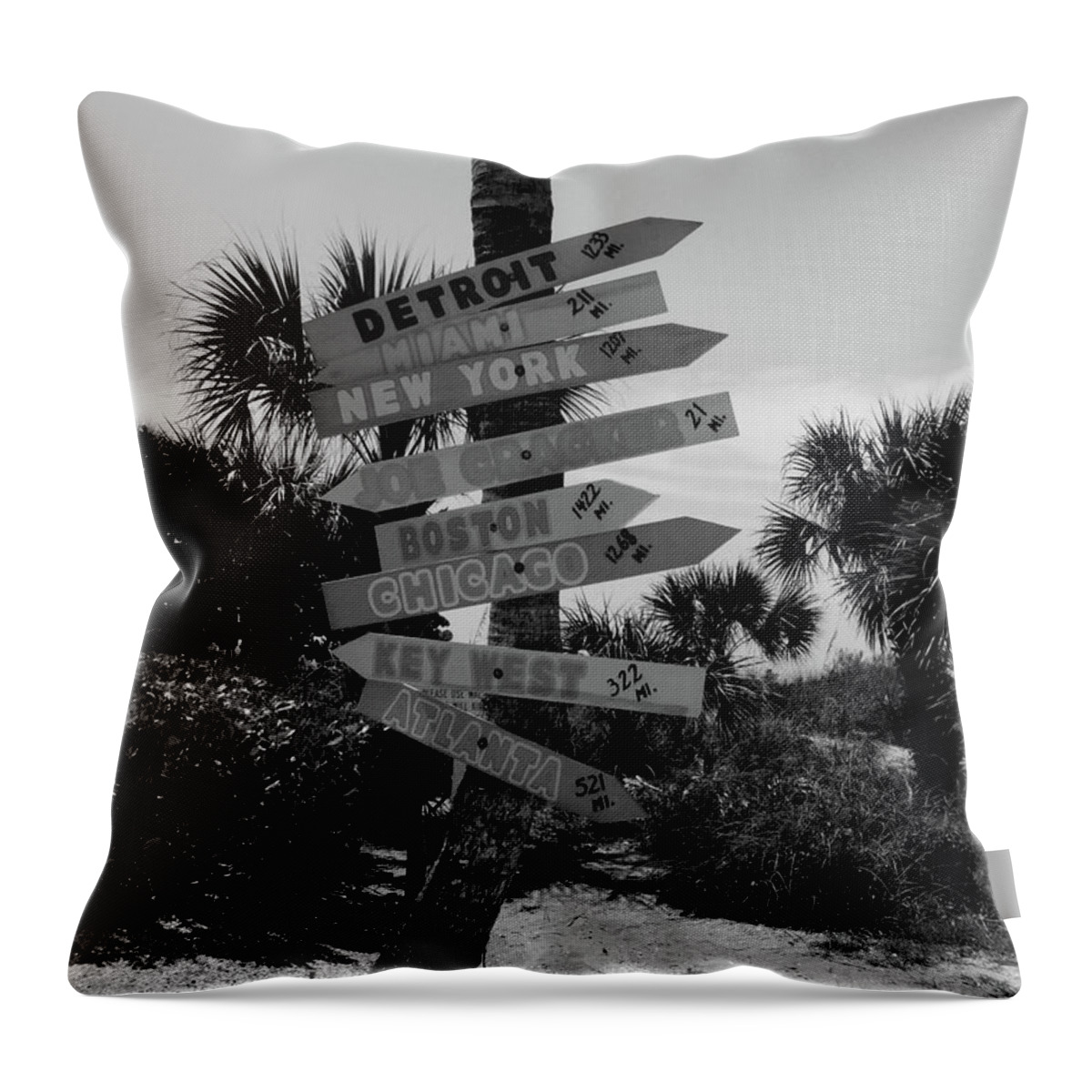 Venice Beach Throw Pillow featuring the photograph Going My Way #1 by Michiale Schneider