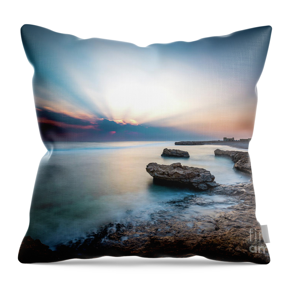 Africa Throw Pillow featuring the photograph Good Morning Red Sea #1 by Hannes Cmarits
