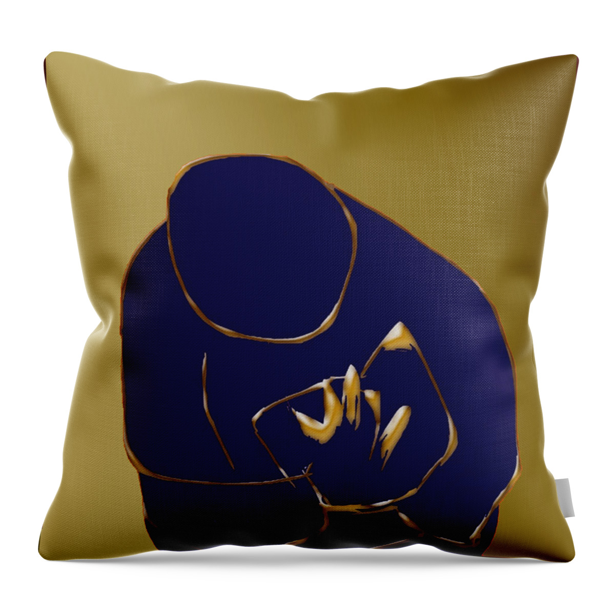 Young Reader Throw Pillow featuring the digital art Good Read #1 by Asok Mukhopadhyay