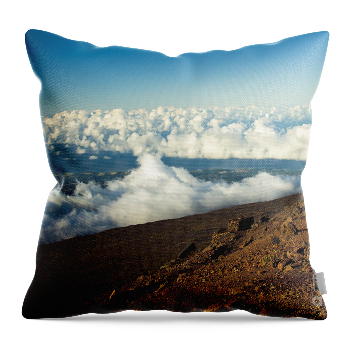 Haleakala Throw Pillow featuring the photograph Haleakala Maui Hawaii #3 by Sharon Mau