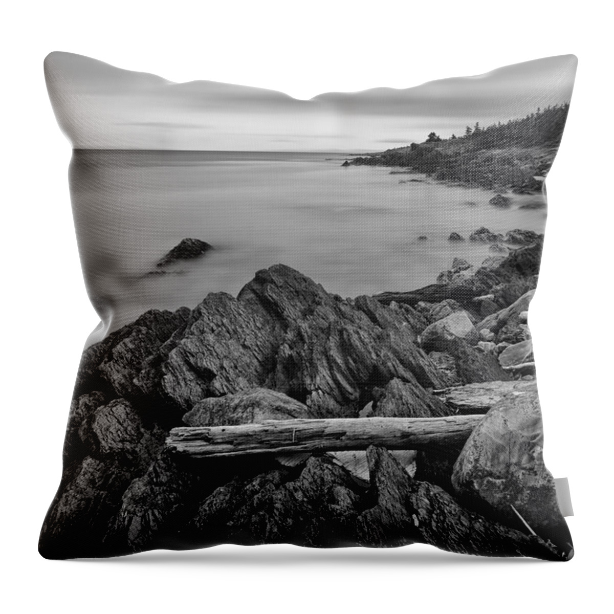 Newfoundland Throw Pillow featuring the photograph Heart's Delight #1 by Eunice Gibb
