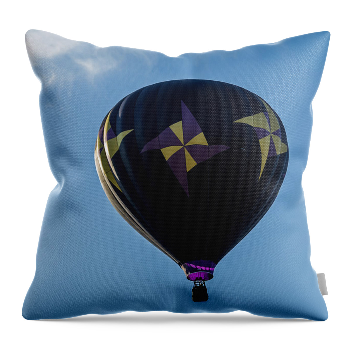 Ballooning Throw Pillow featuring the photograph Hot air balloon #1 by SAURAVphoto Online Store
