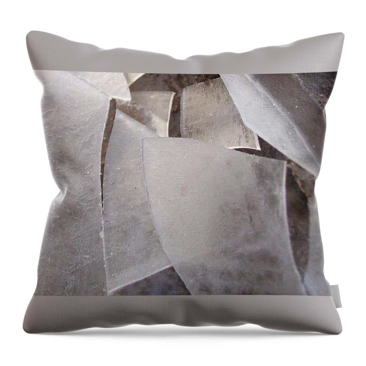 Ice Throw Pillow featuring the photograph ice #1 by Wolfgang Schweizer