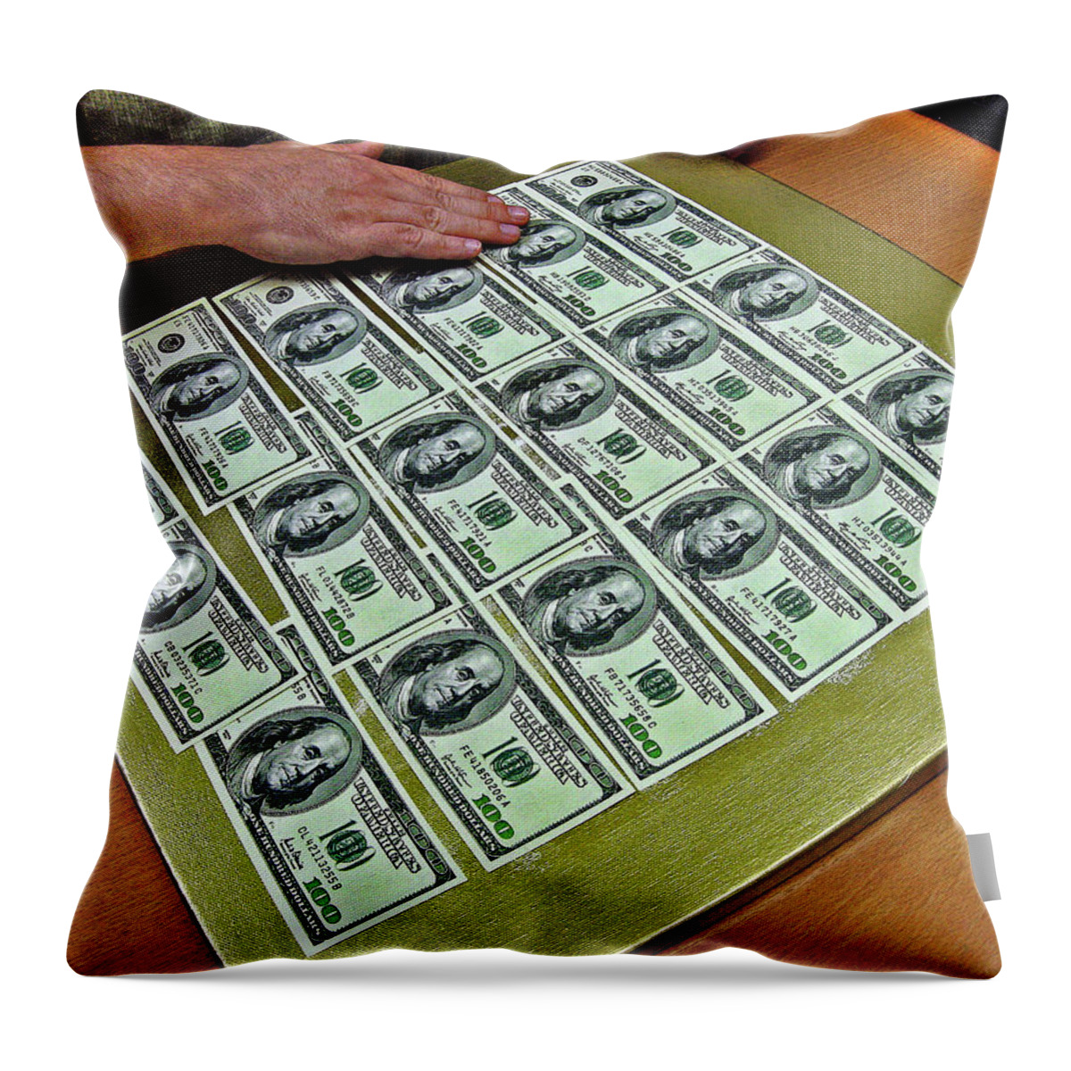 Artist's Studio Throw Pillow featuring the digital art In The Artist's Studio. #1 by Andy i Za