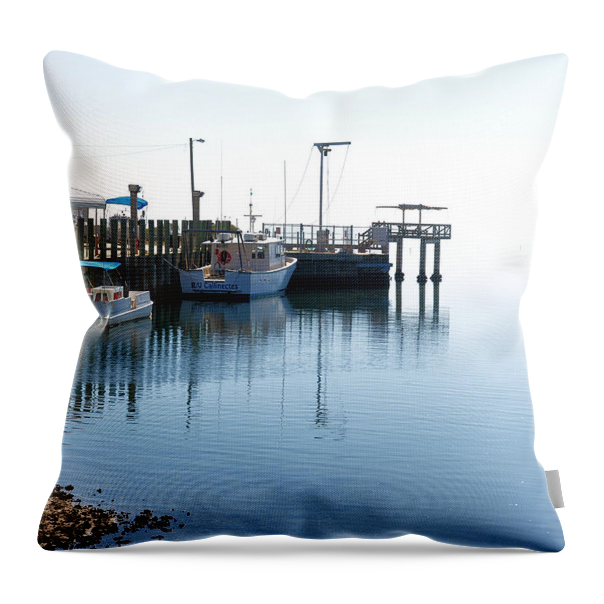 Seascapes Throw Pillow featuring the photograph Infinity by Jan Amiss Photography