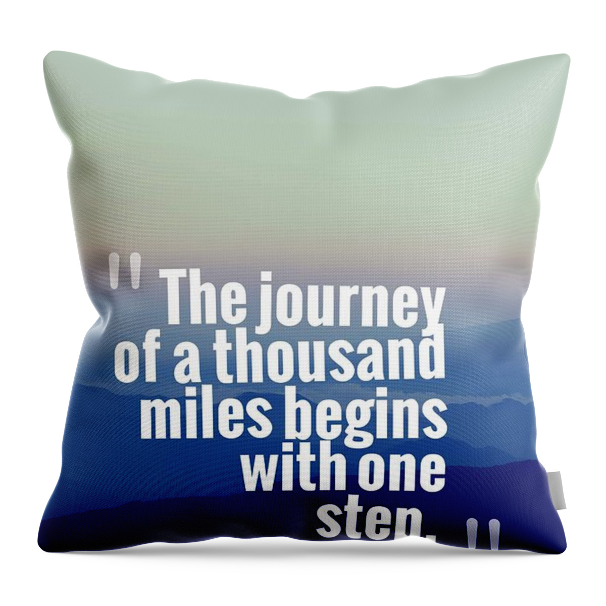 Motivational Throw Pillow featuring the painting Inspirational Timeless Quotes - Lao Tzu by Celestial Images