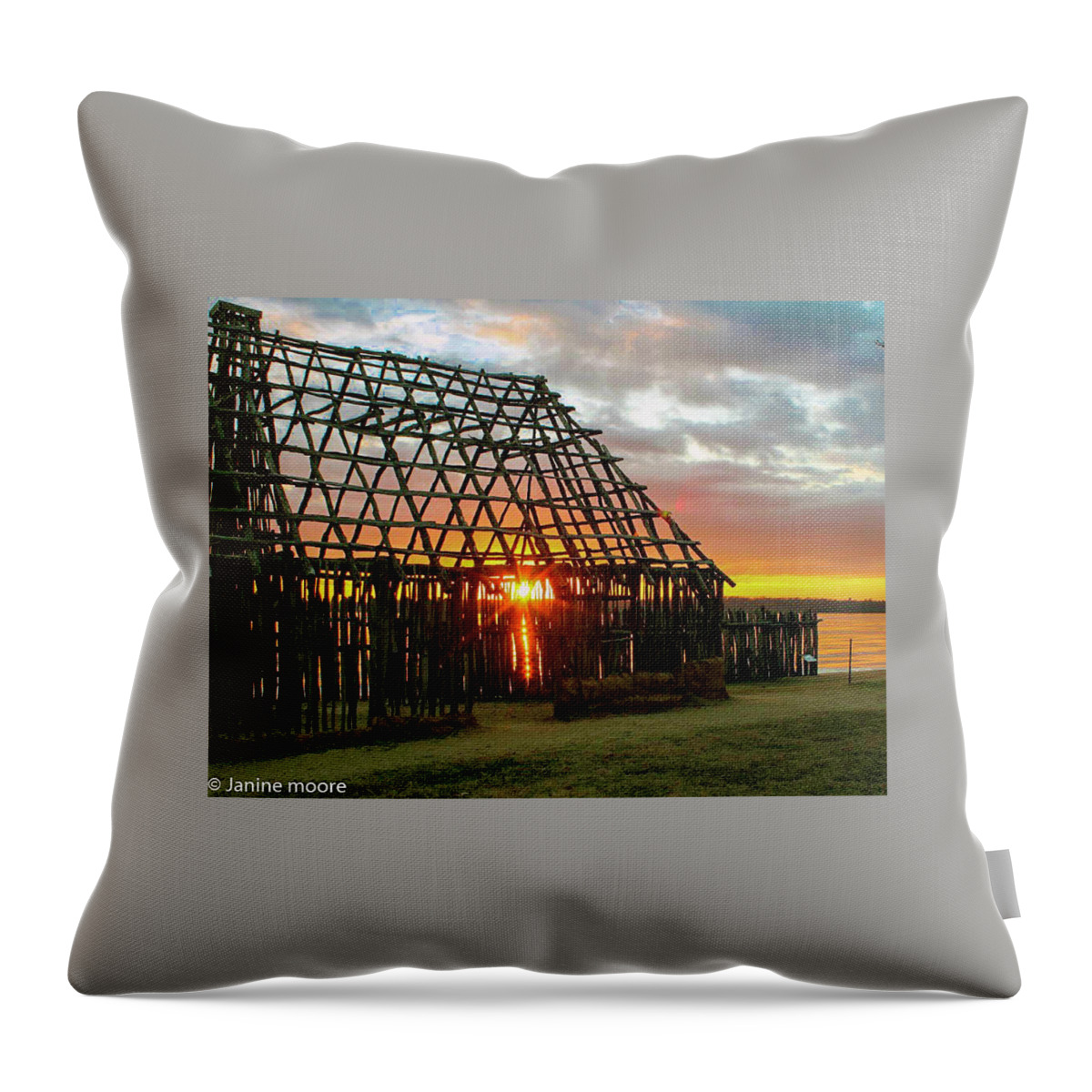 Jamestown Throw Pillow featuring the photograph Jamestown, Virginia #1 by Dr Janine Williams