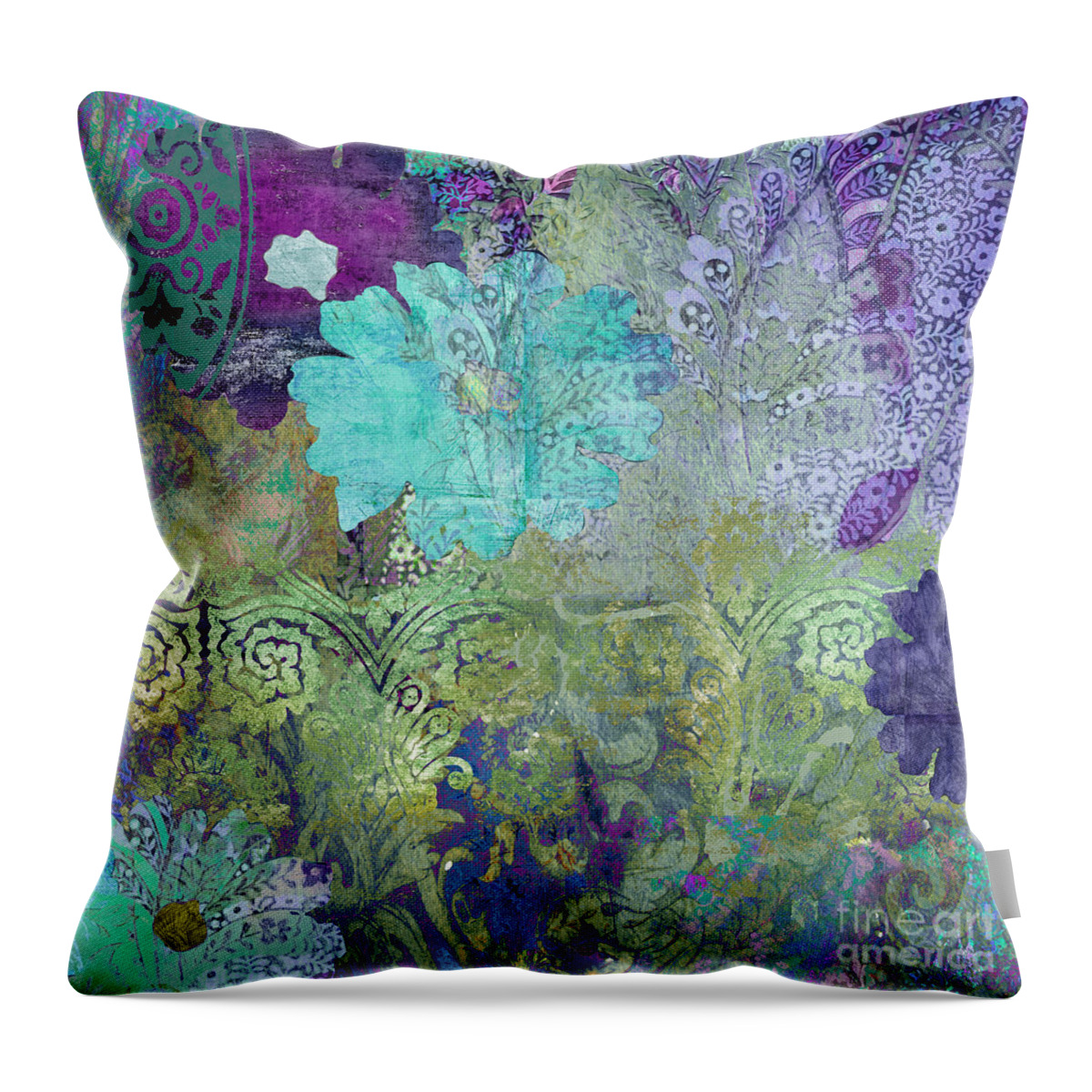 Abstract Throw Pillow featuring the painting Kismet #1 by Mindy Sommers