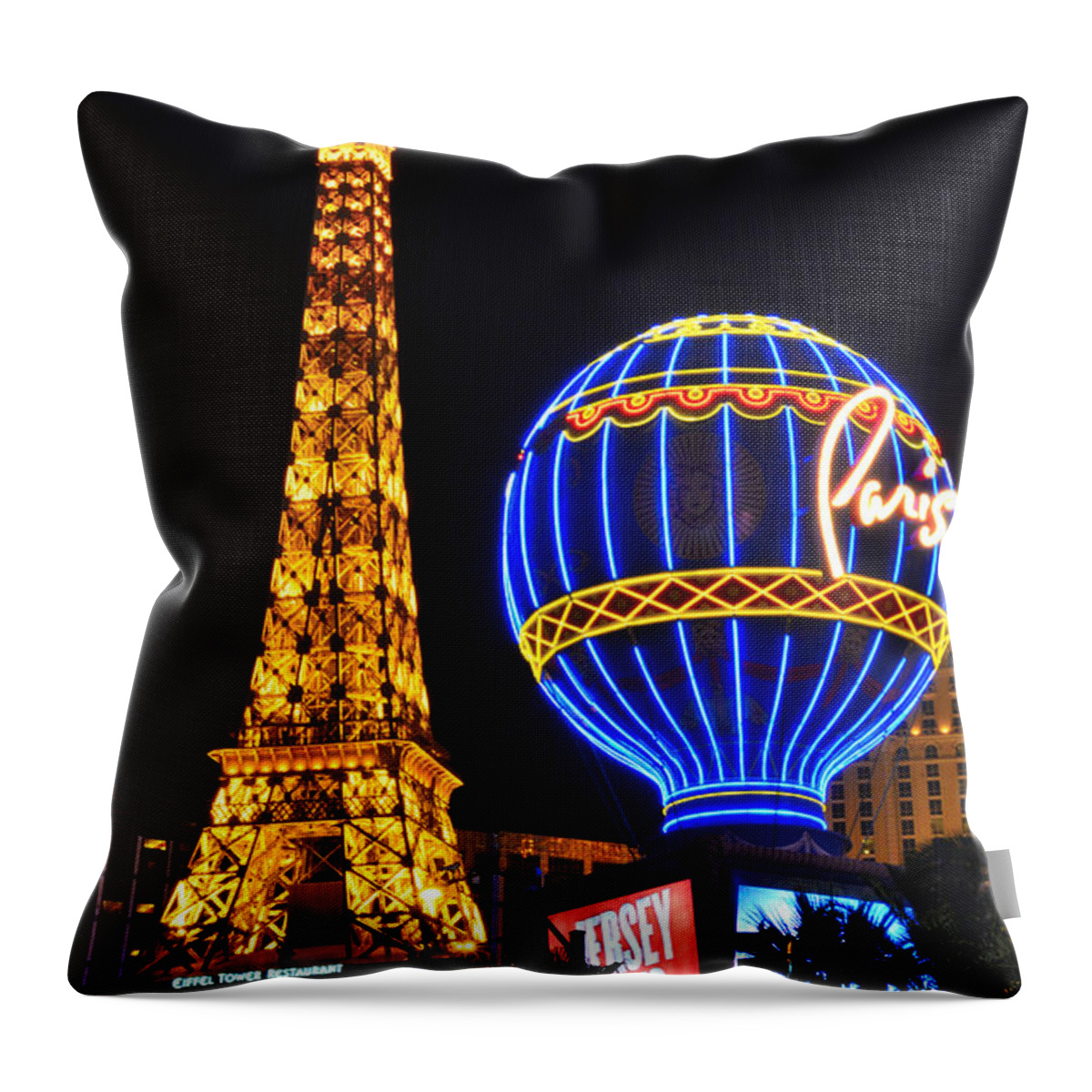 Las Vegas Throw Pillow featuring the photograph Las Vegas #1 by Ray Mathis
