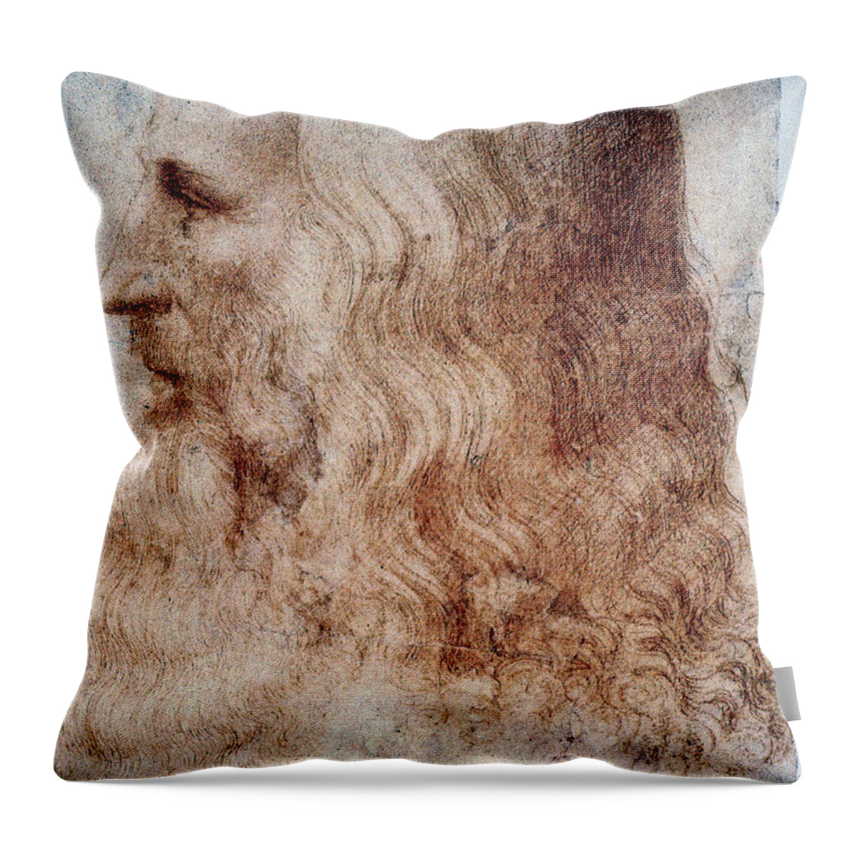 16th Century Throw Pillow featuring the photograph Leonardo Da Vinci #1 by Granger