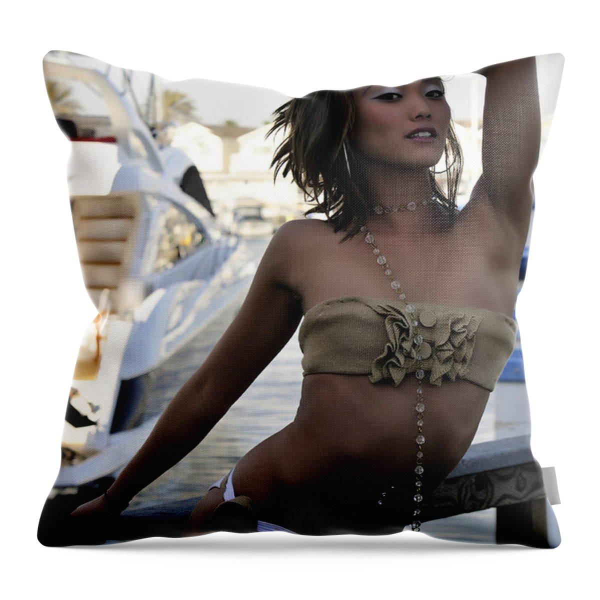 Glamour Photographs Throw Pillow featuring the photograph Lets go #1 by Robert WK Clark