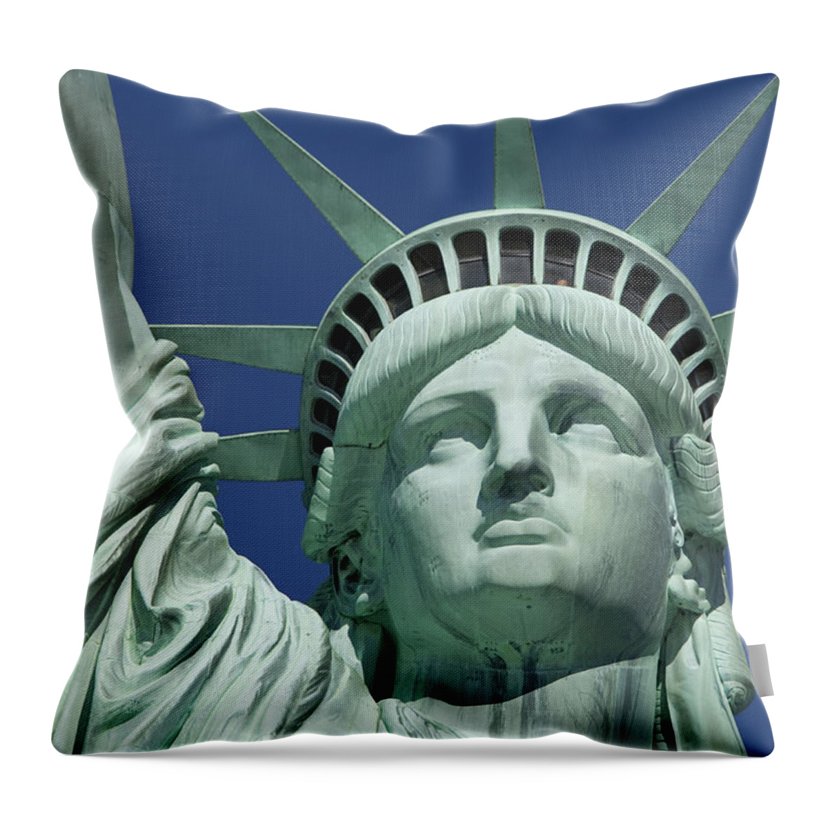 New York Throw Pillow featuring the photograph Liberty by Brian Jannsen