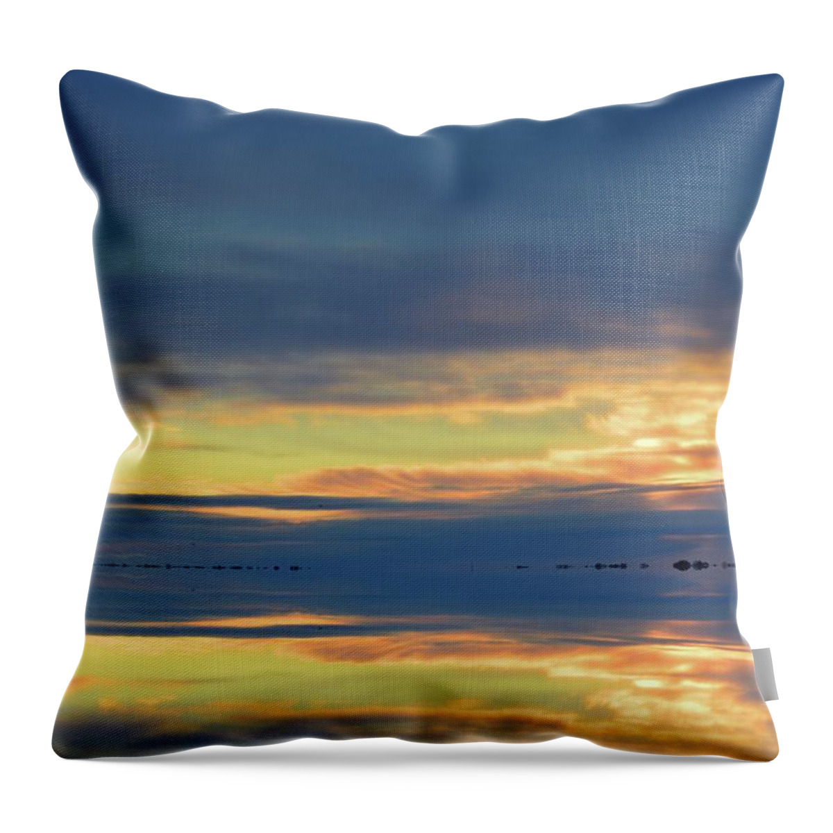 Abstract Throw Pillow featuring the digital art Light In The Clouds Two #1 by Lyle Crump