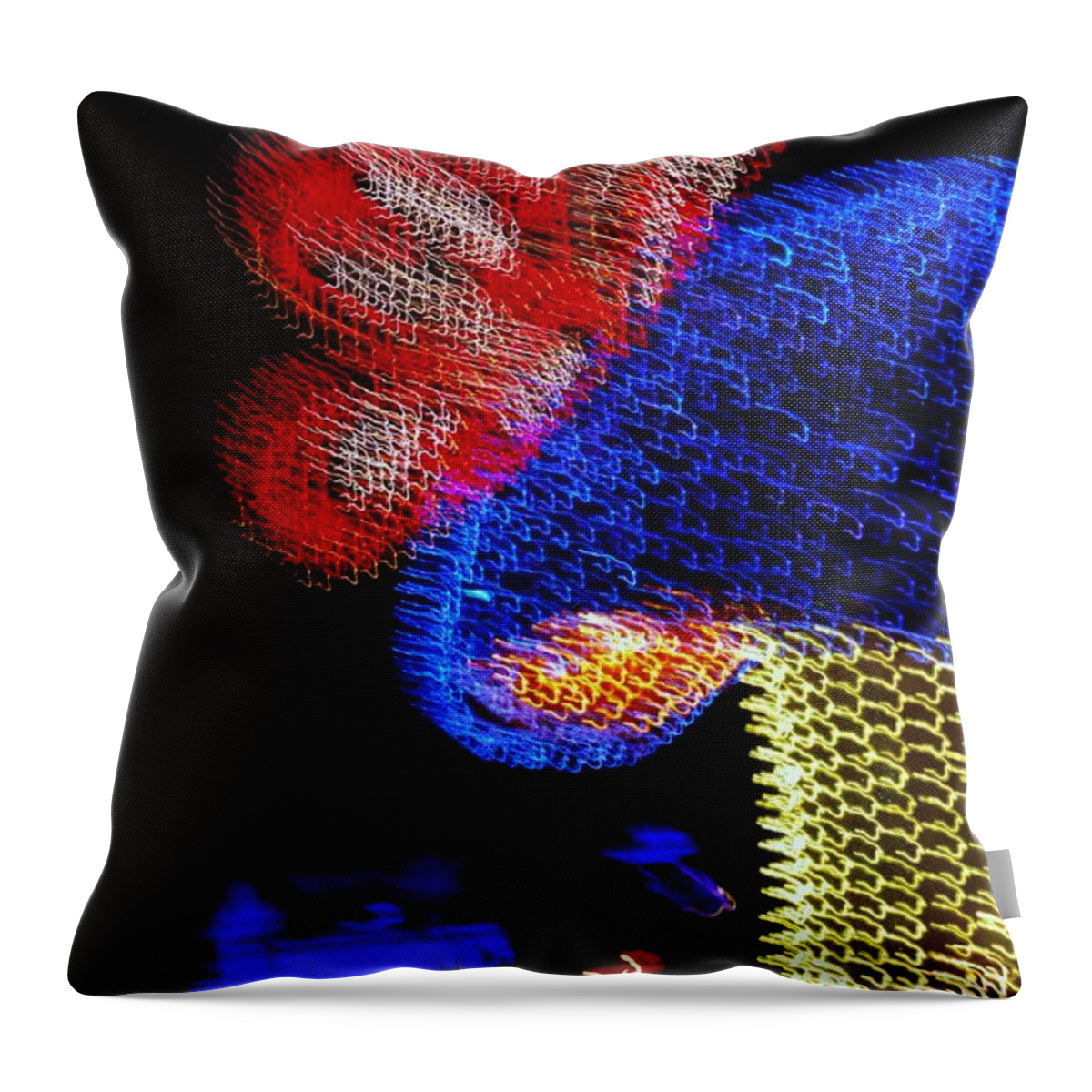Magic Kingdom Throw Pillow featuring the photograph Lighted Shroom #1 by Rob Hans