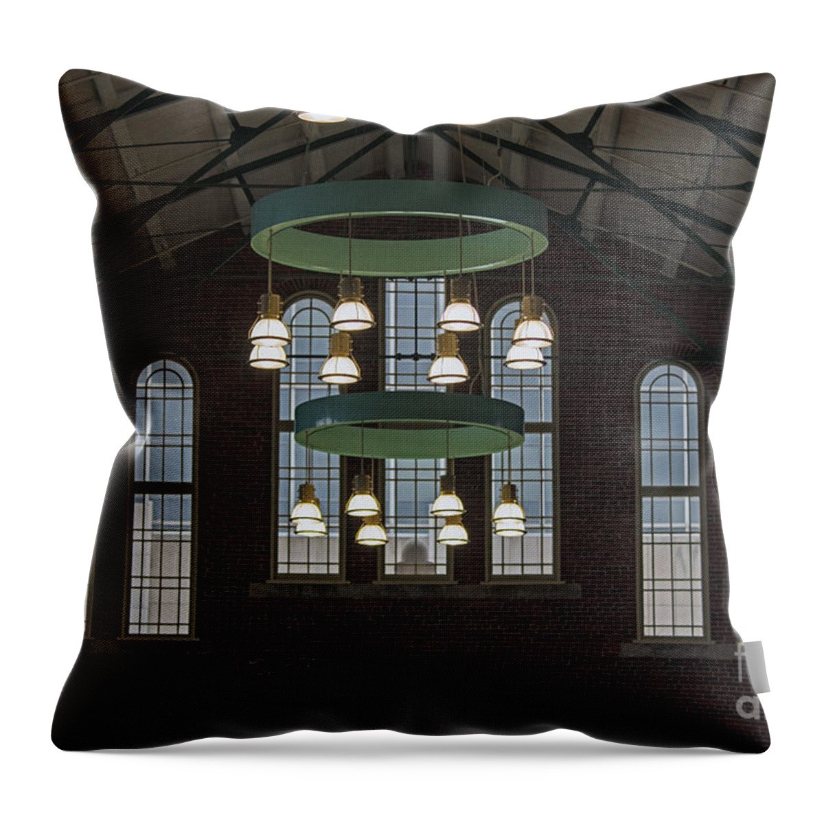 City Market Throw Pillow featuring the photograph Lights #2 by Joseph Yarbrough