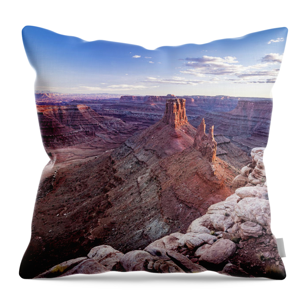 Utah Throw Pillow featuring the photograph Marlboro Point #1 by Mati Krimerman