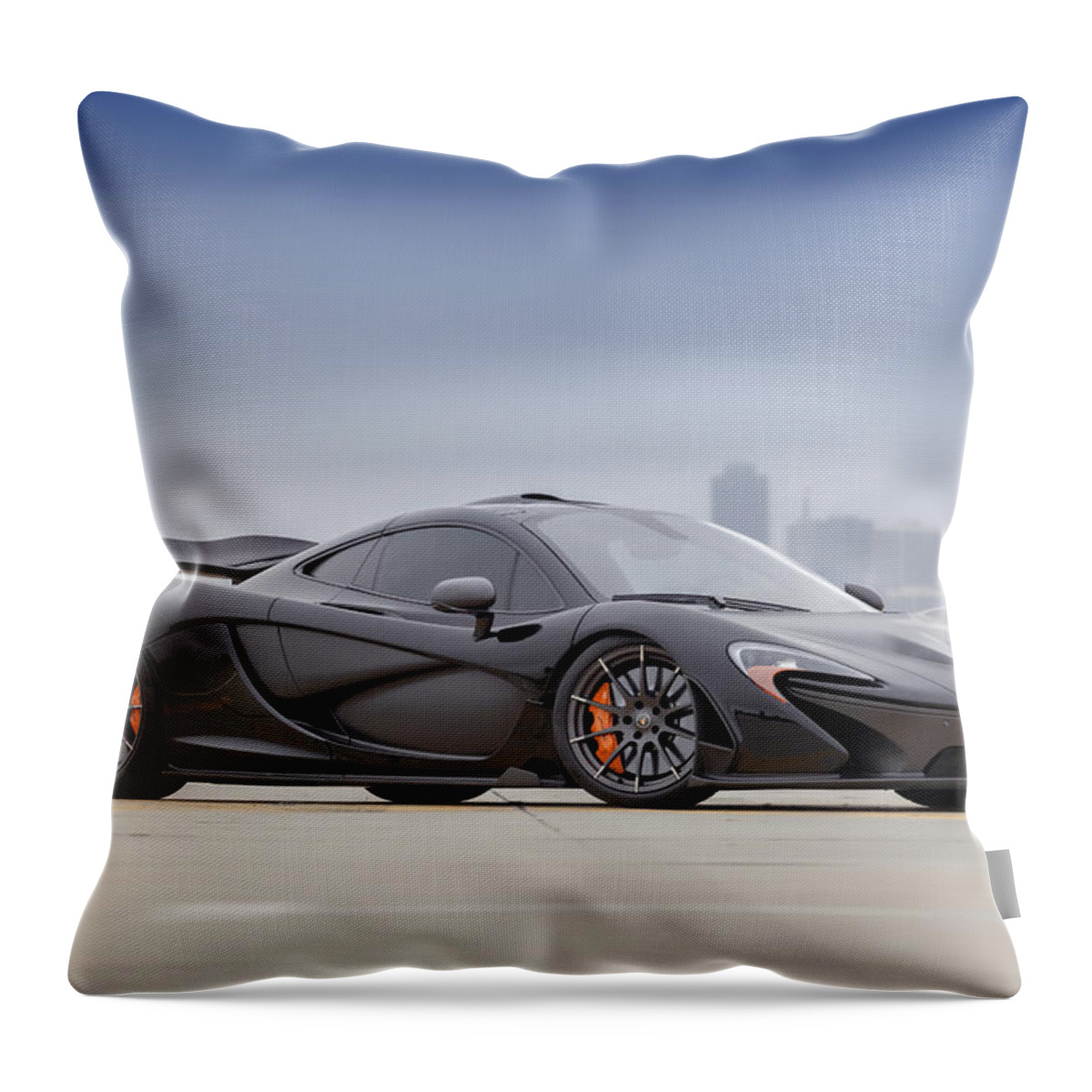 Mclaren Throw Pillow featuring the photograph McLaren P1 #1 by ItzKirb Photography