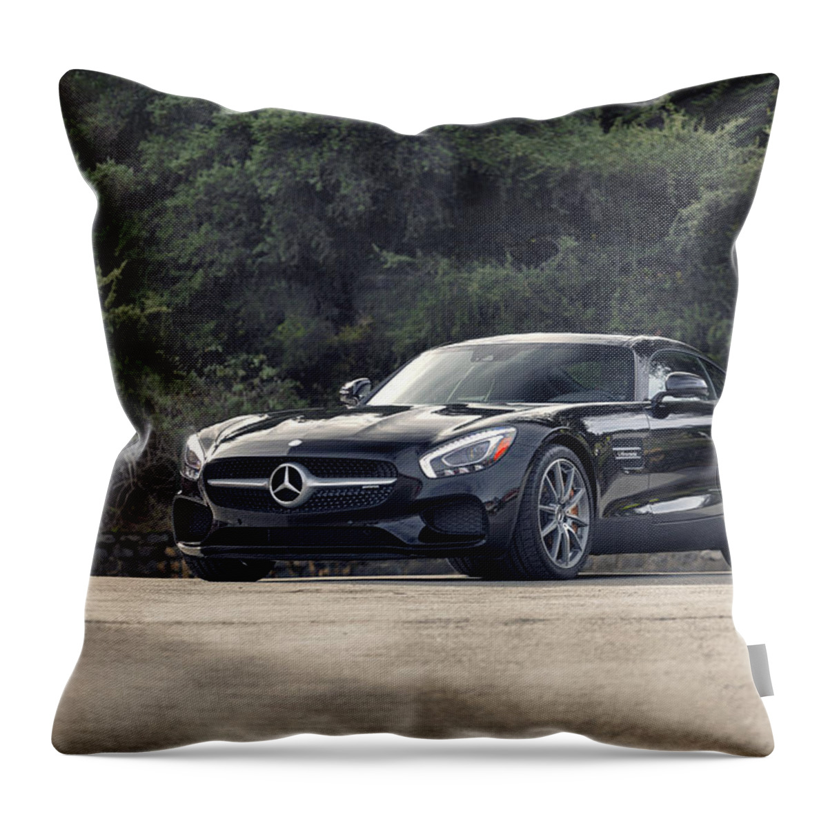 Mercedes Throw Pillow featuring the photograph #Mercedes #AMG #GTS #1 by ItzKirb Photography