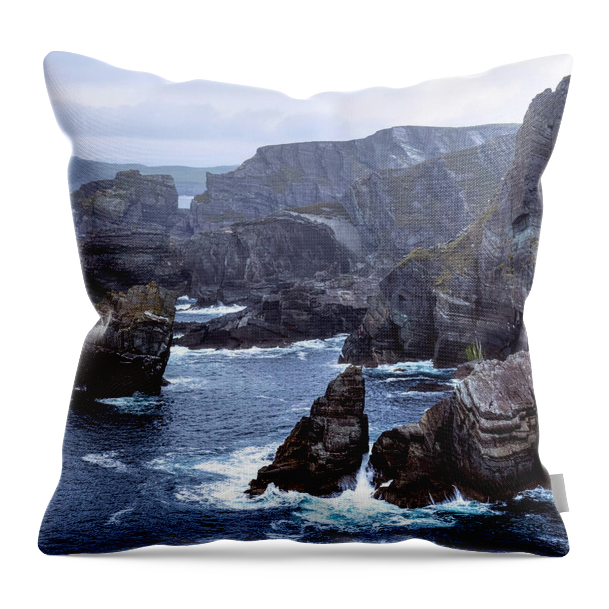Mizen Head Throw Pillow featuring the photograph Mizen Head - Ireland #1 by Joana Kruse