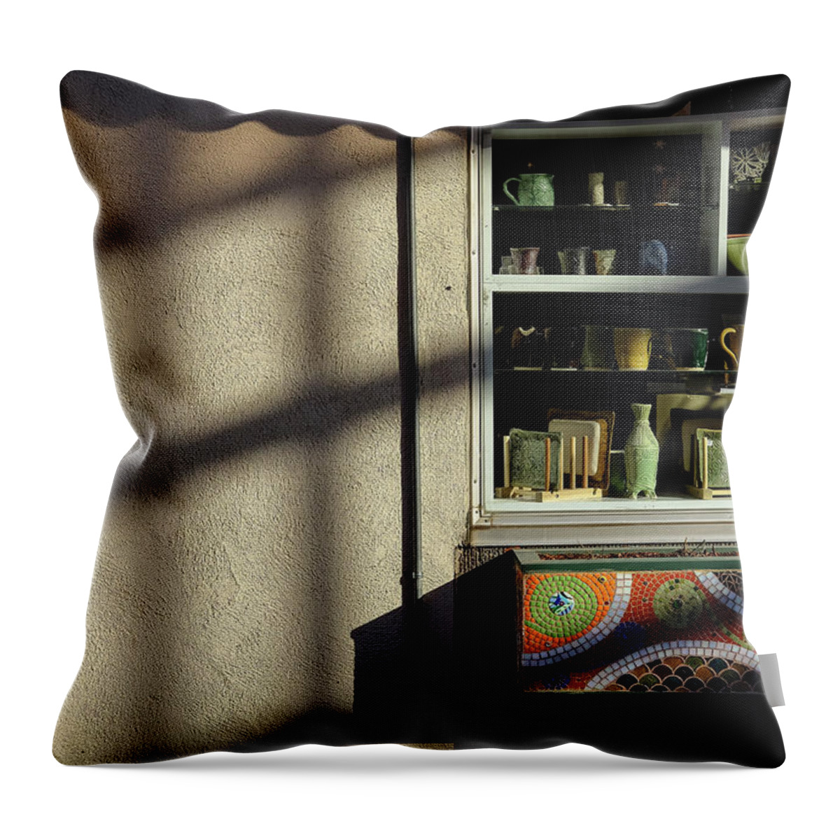 Fort Collins Throw Pillow featuring the photograph Morning Shadows #1 by Monte Stevens