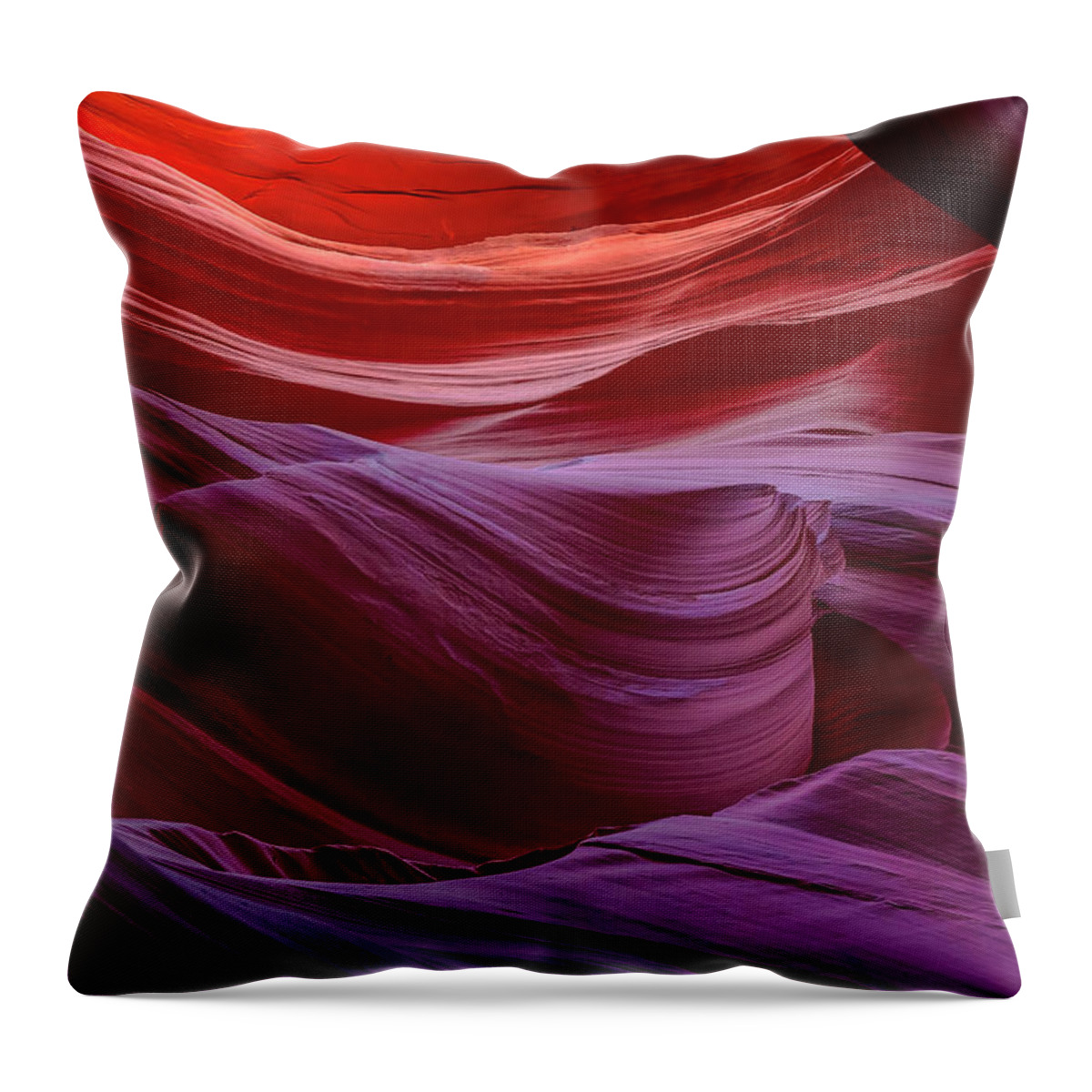 Amazing Throw Pillow featuring the photograph Navajo Kiss #1 by Peter Lakomy