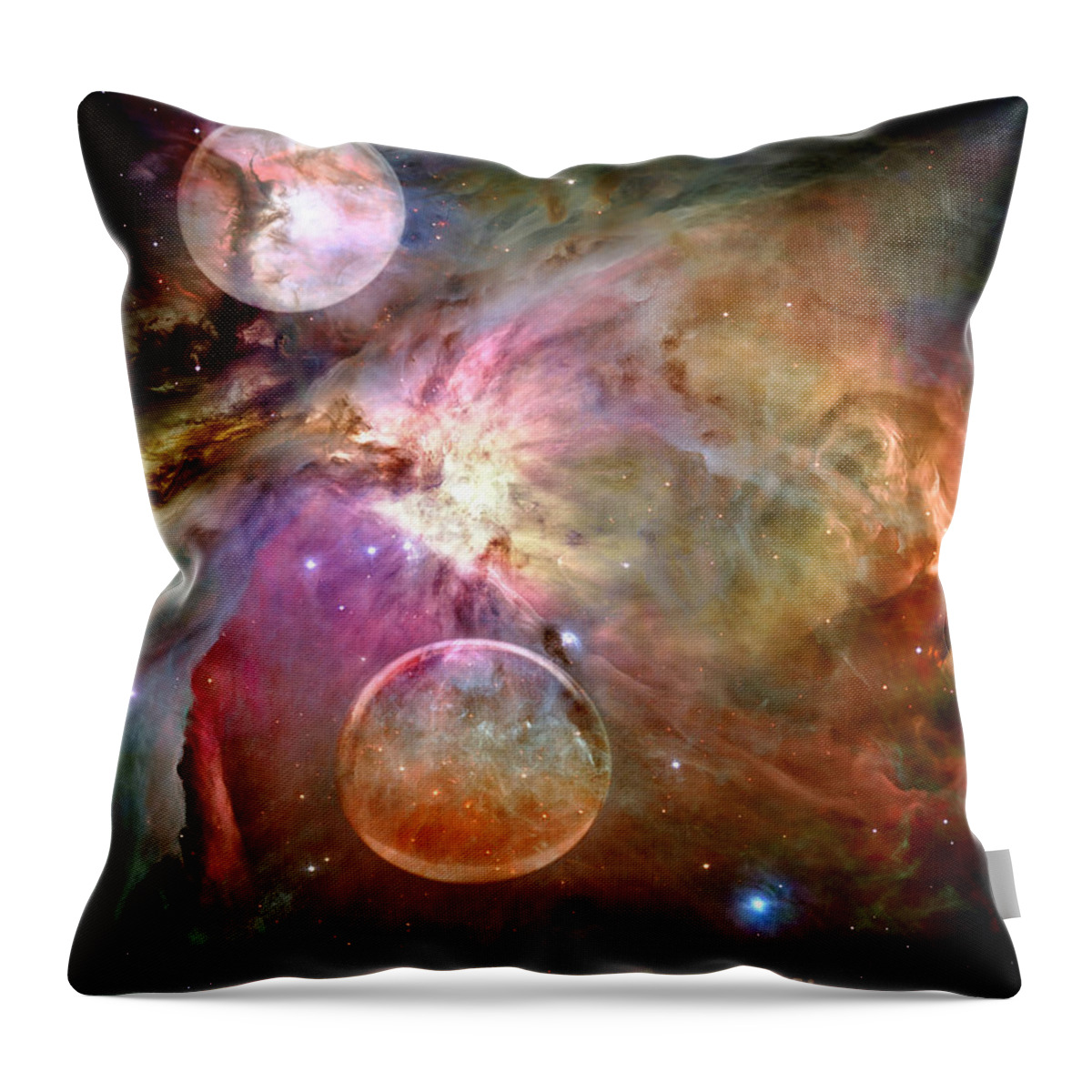 Nasa Throw Pillow featuring the photograph New Worlds #1 by Jacky Gerritsen