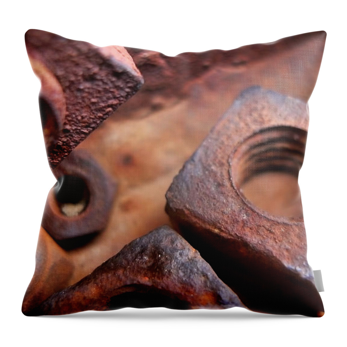 Skip Hunt Throw Pillow featuring the photograph Nutz #1 by Skip Hunt