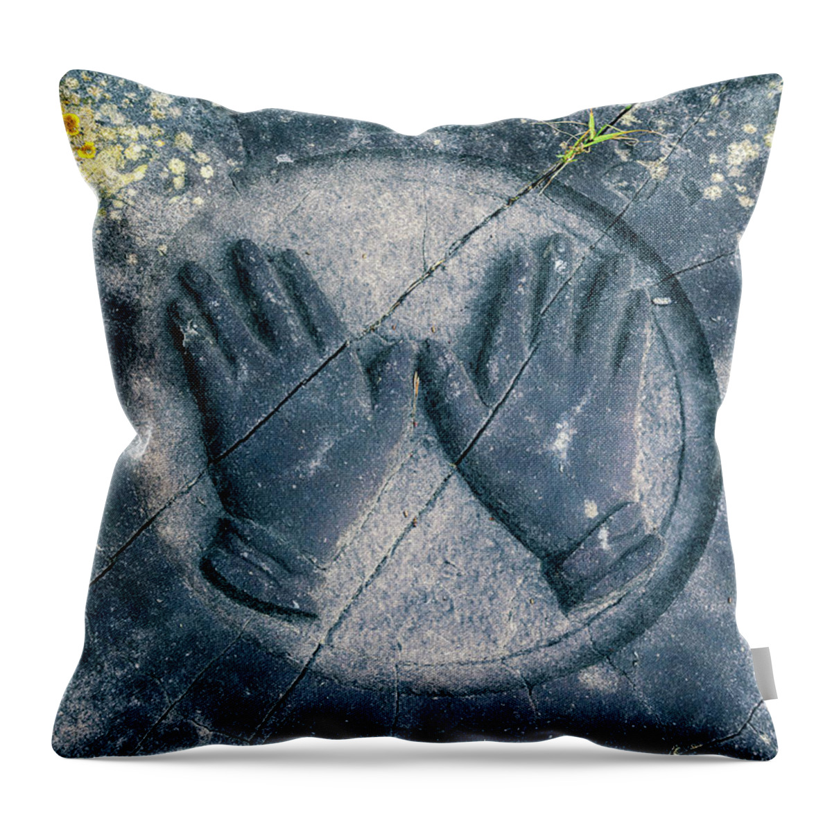 Jew Throw Pillow featuring the photograph old Jewish cemetery #1 by Ariadna De Raadt