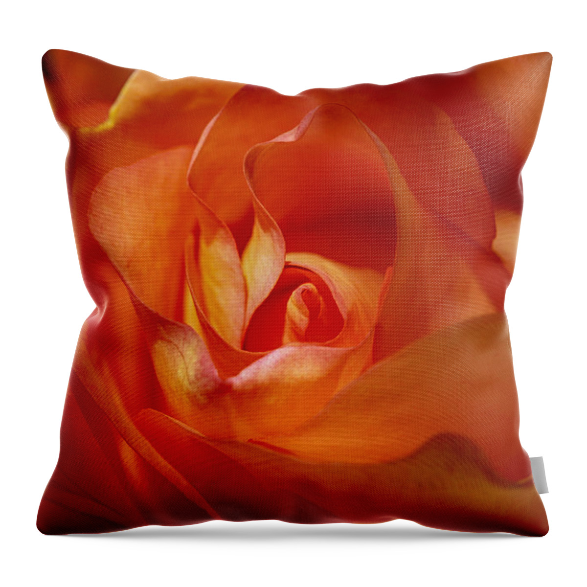 Orange Throw Pillow featuring the photograph Orange Passion #1 by Diana Haronis