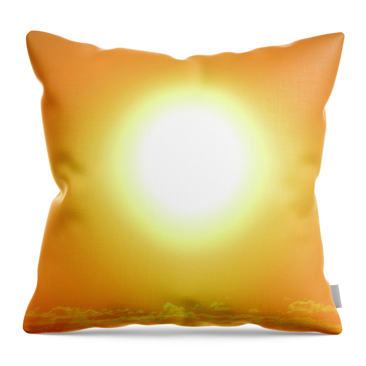 Sun Throw Pillow featuring the photograph Orb #1 by Lyle Crump