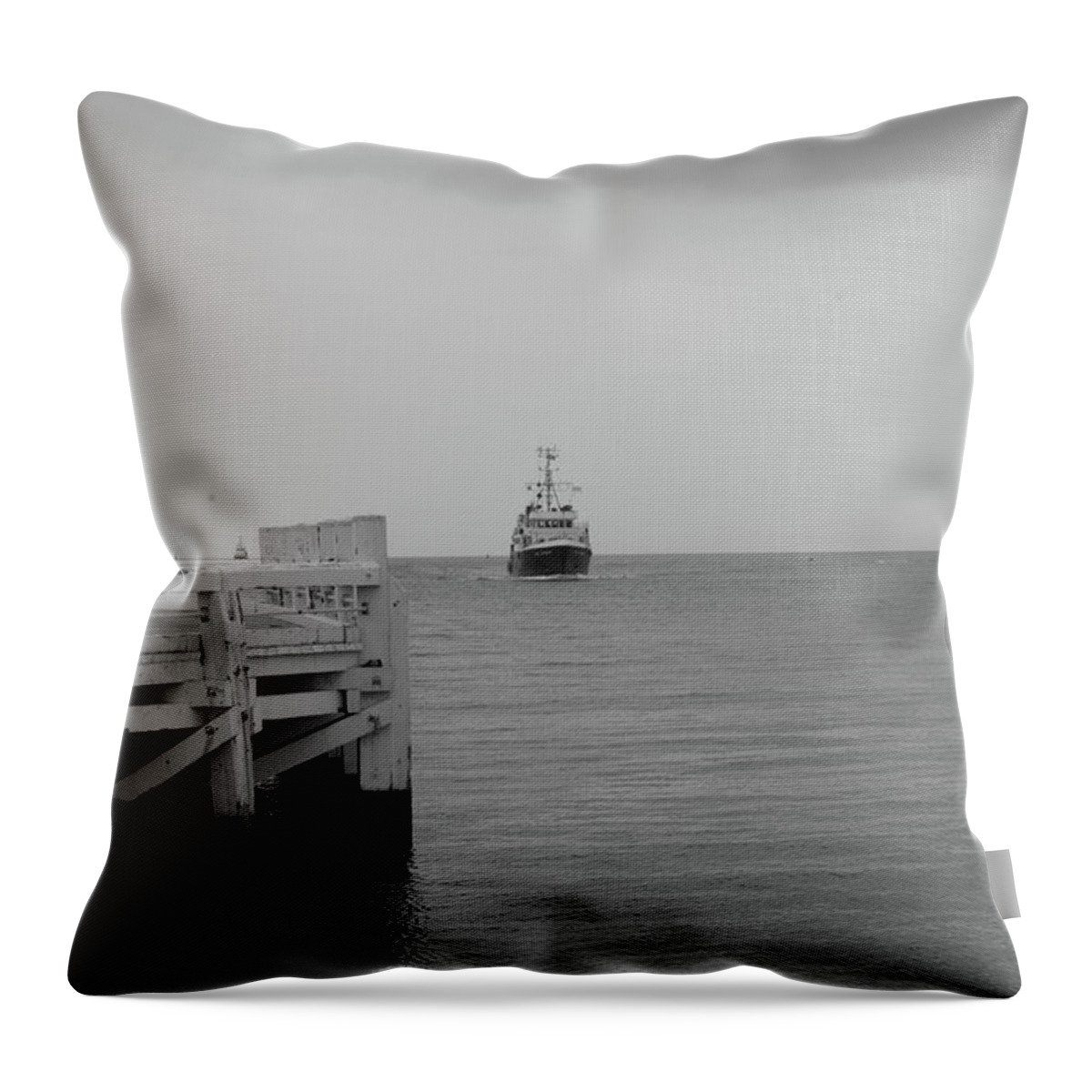 Belgium Throw Pillow featuring the photograph Ostend 2 #1 by Ingrid Dendievel