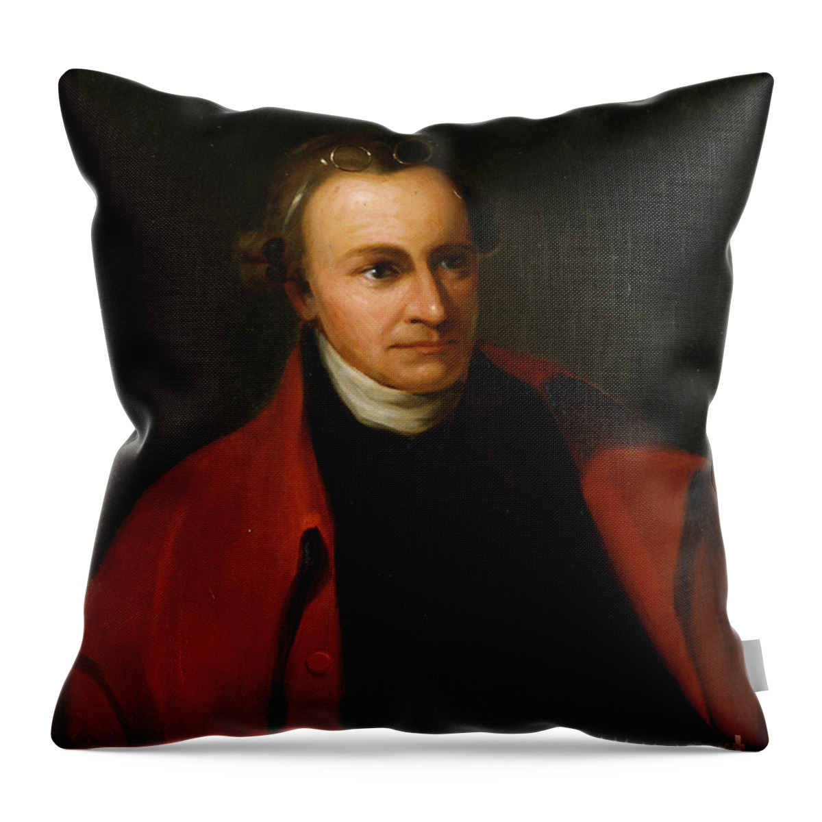 History Throw Pillow featuring the photograph Patrick Henry, American Patriot #1 by Science Source