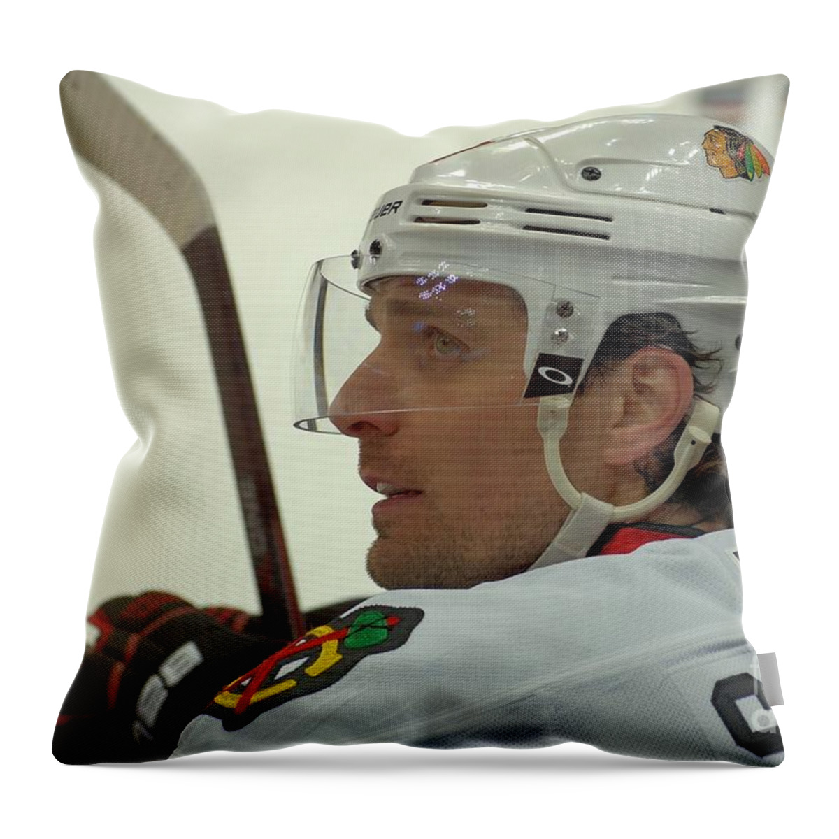 Patrick Sharp Throw Pillow featuring the photograph Patrick Sharp #1 by Melissa Jacobsen