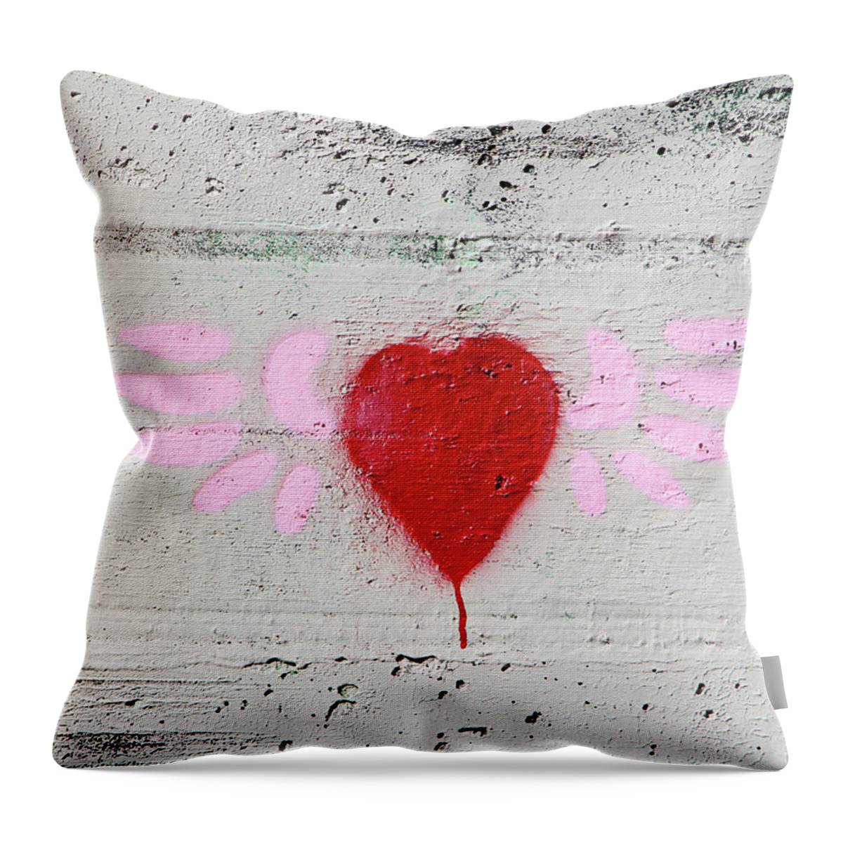 Angel Throw Pillow featuring the photograph Pink Wings #1 by Munir Alawi