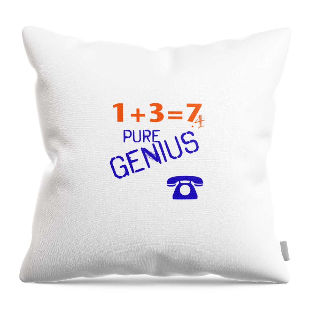 Ts009 Throw Pillow featuring the drawing Pure Genius by Edmund Nagele FRPS