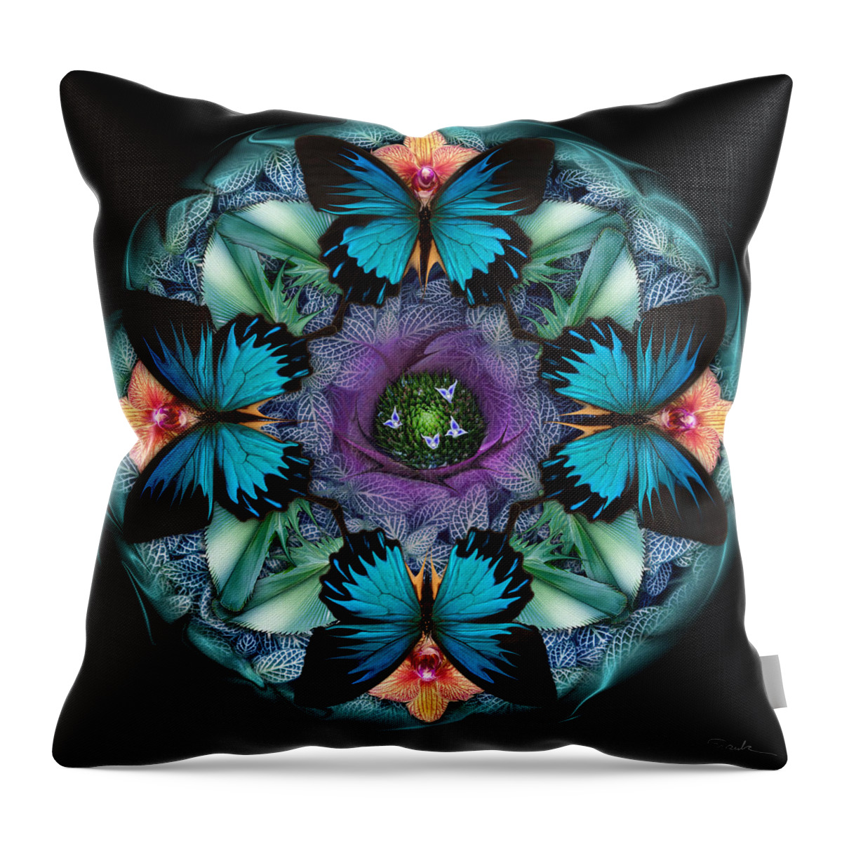 Botanical Throw Pillow featuring the photograph Quartet #1 by Bruce Frank