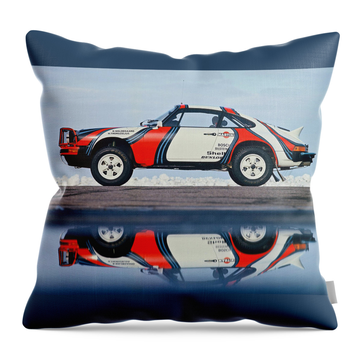 Race Car Throw Pillow featuring the digital art Race Car #1 by Maye Loeser