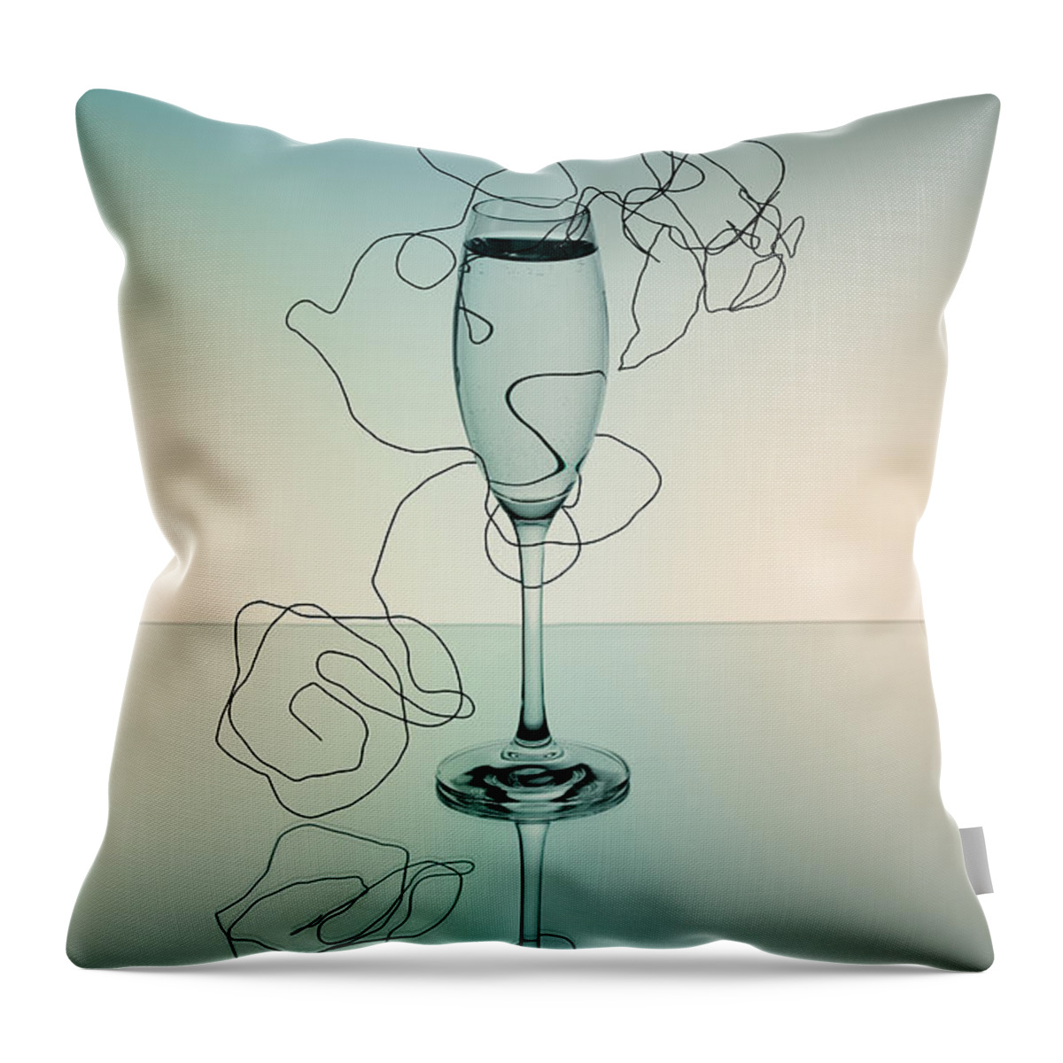 Glass Throw Pillow featuring the photograph Reflection #1 by Nailia Schwarz