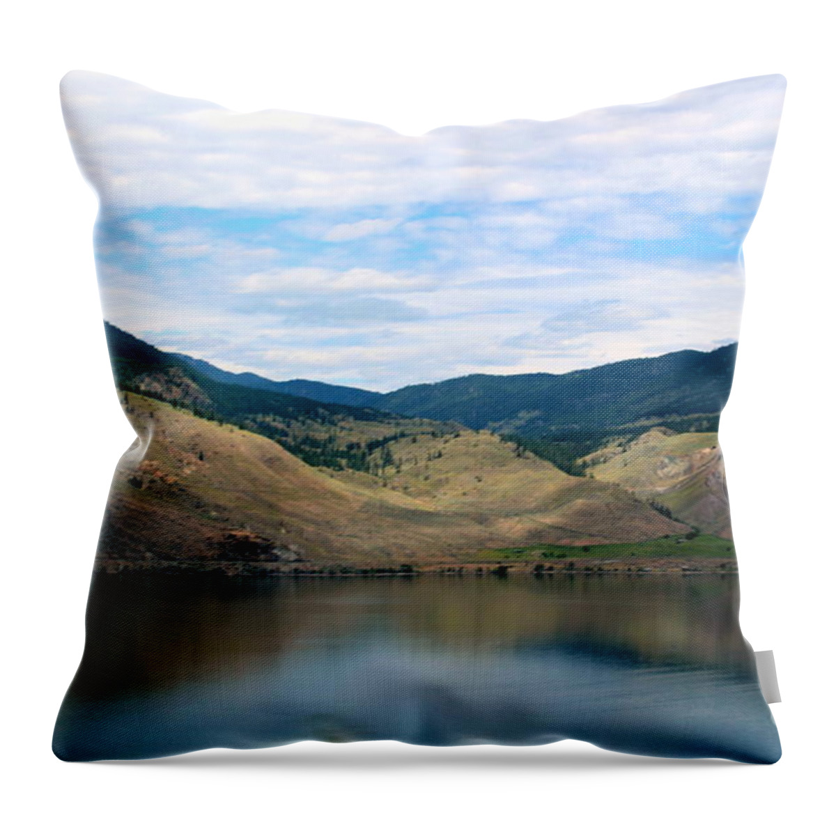 Revelstoke Area Throw Pillow featuring the photograph Reflections #1 by Elfriede Fulda