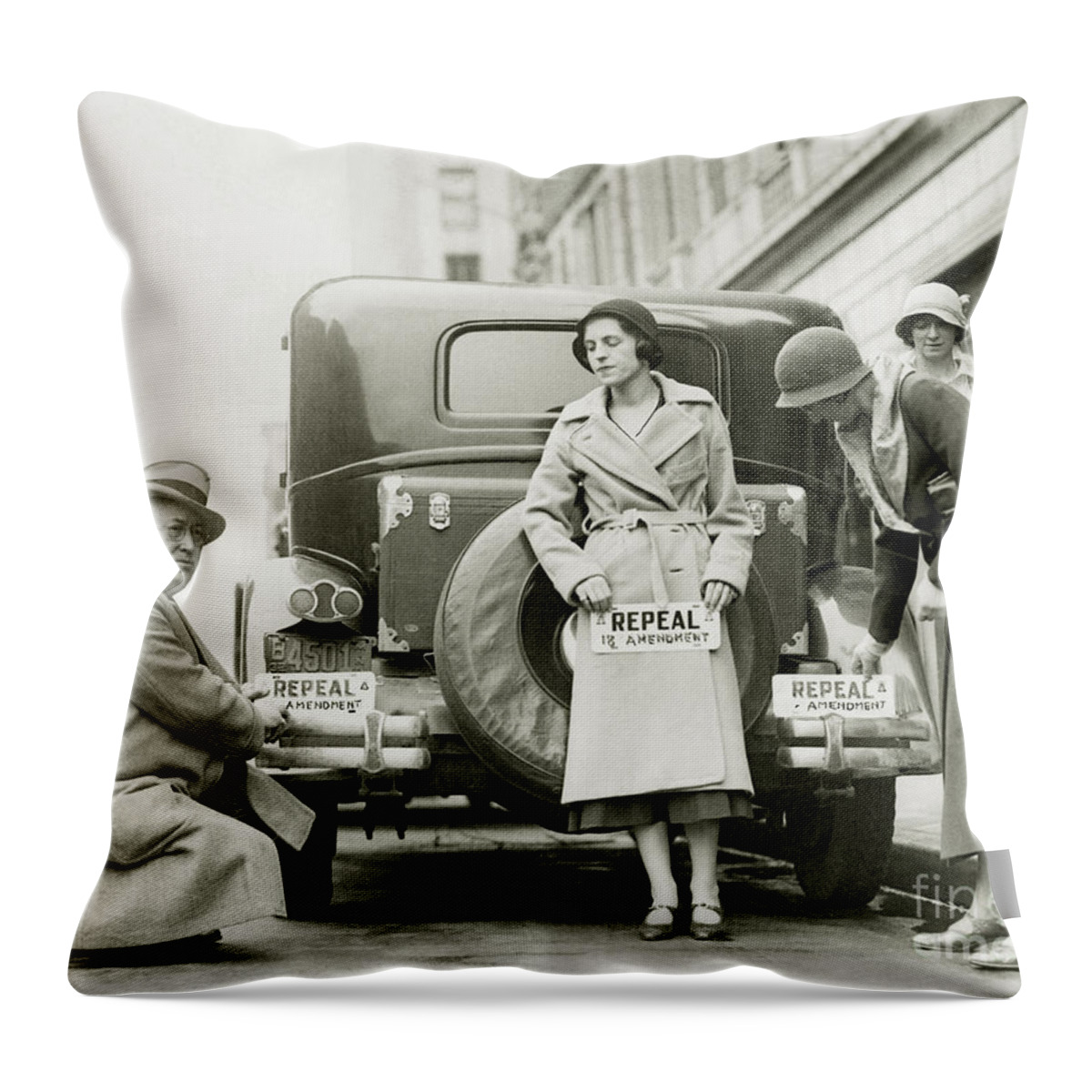Prohibition Throw Pillow featuring the photograph Repeal the 18th Amendment #3 by Jon Neidert