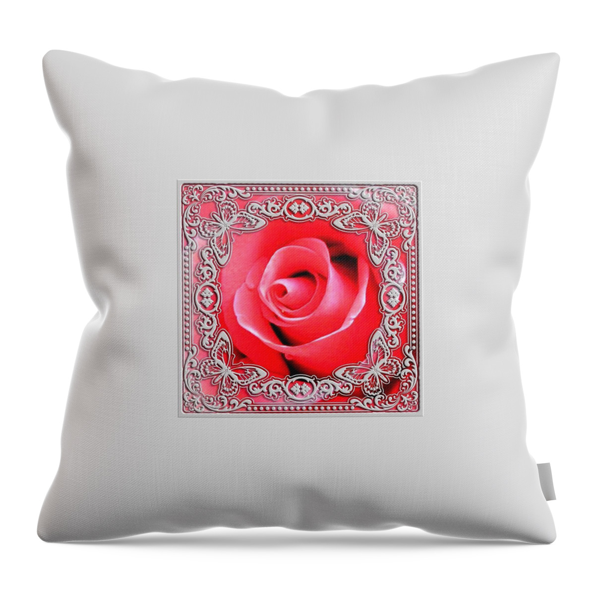 Rose Throw Pillow featuring the photograph Rose #3 by Dennis Dugan