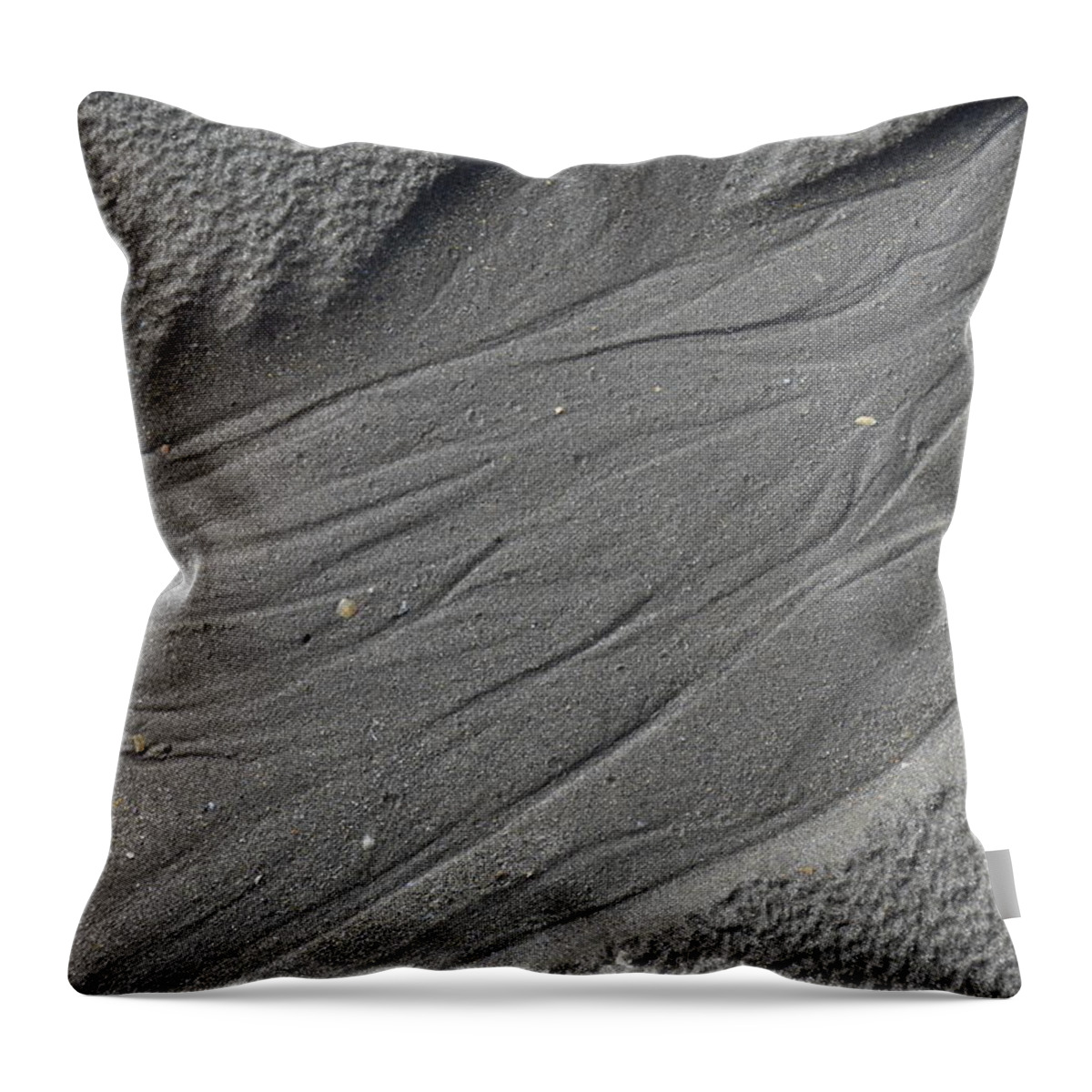 Ireland Throw Pillow featuring the photograph Sand Patterns #1 by Curtis Krusie