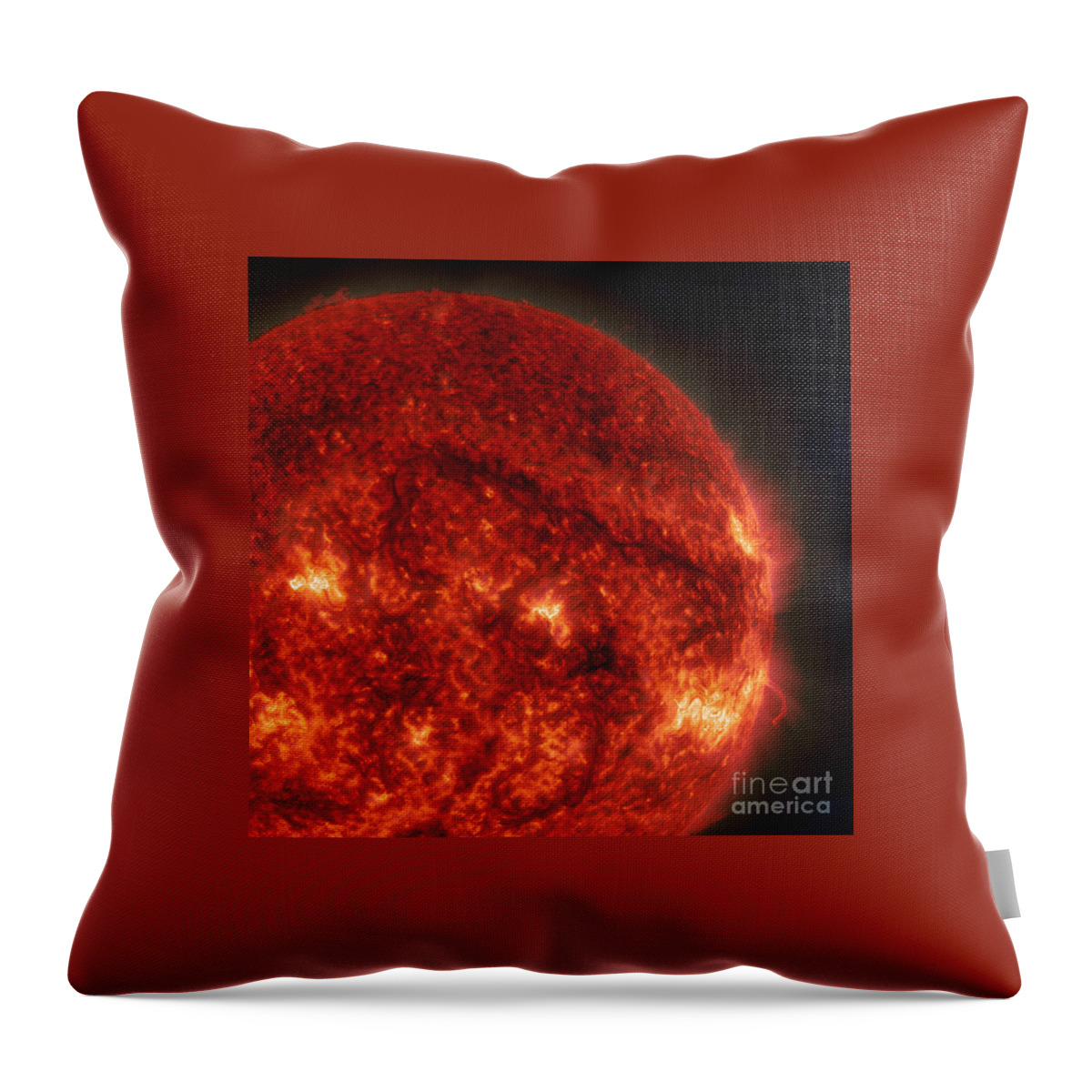 Science Throw Pillow featuring the photograph Solar Filament #1 by Science Source