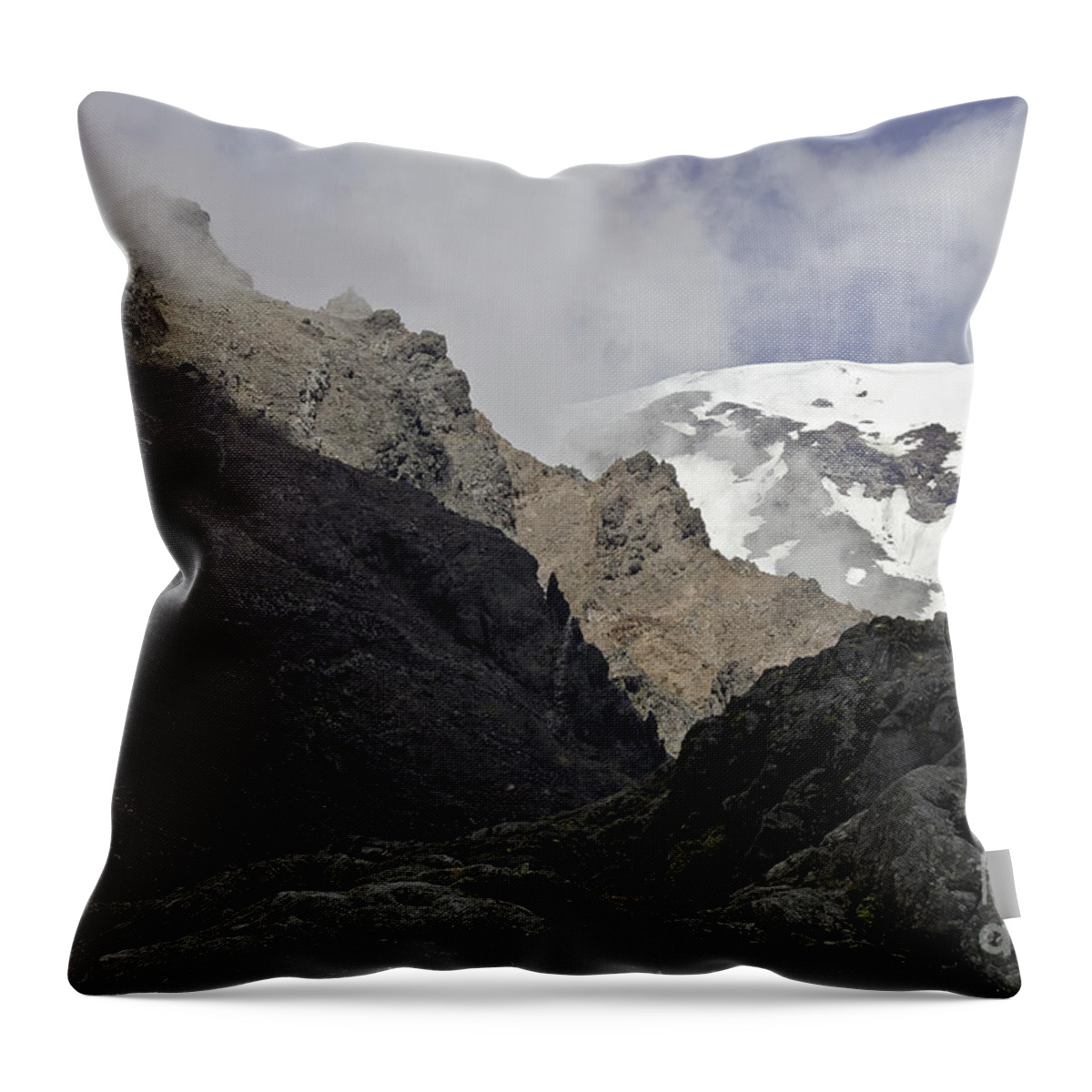 Rocks Throw Pillow featuring the photograph Somewhere in New Zealand #1 by Yurix Sardinelly