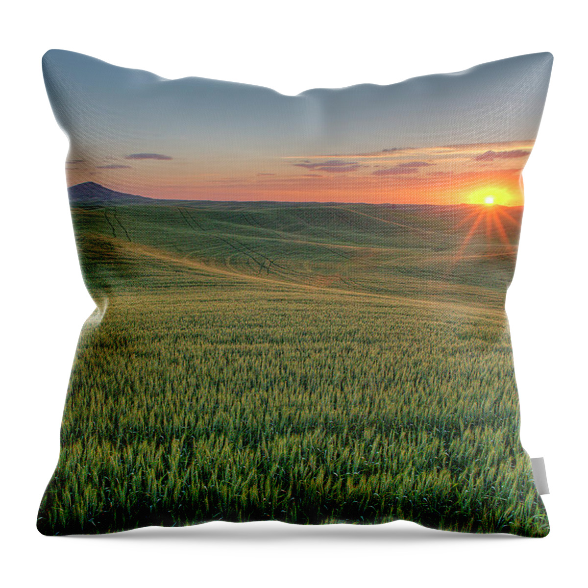 Outdoors Throw Pillow featuring the photograph Steptoe Butte Sunset #1 by Doug Davidson