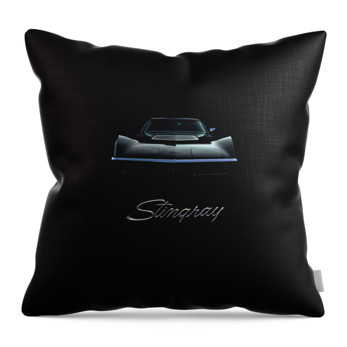 Corvette Throw Pillow featuring the photograph Stingray #2 by Dennis Hedberg